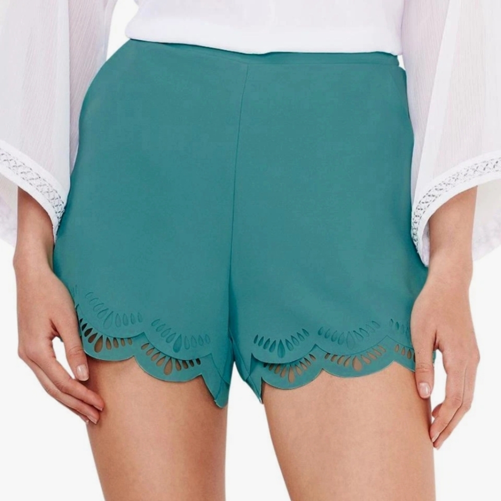 NWOT Lauren Conrad High Waisted Teal Dress Shorts (Never Worn) - Fits like Small